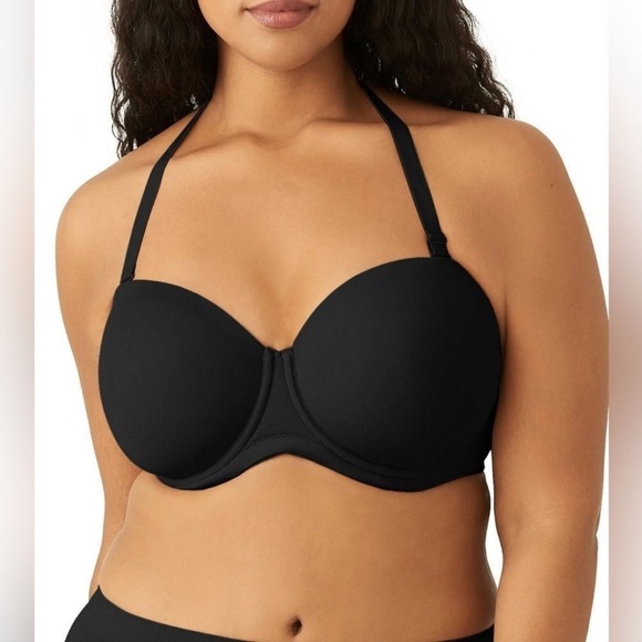 Wacoal Red Carpet Strapless Multi-way Convertible Underwire Bra 854119 Black 34C - Picture 1 of 11